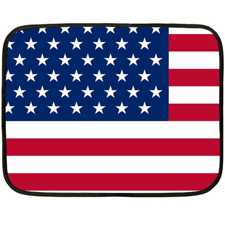 American flag Double Sided Fleece Blanket (Mini) 