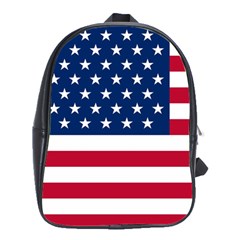 American Flag School Bag (large) by Valentinaart