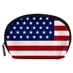 American Flag Accessory Pouch (large) by Valentinaart