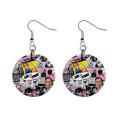 Feminism Collage  Mini Button Earrings by Valentinaart