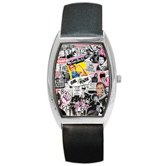 Feminism Collage  Barrel Style Metal Watch by Valentinaart