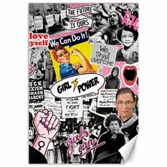 Feminism Collage  Canvas 12  X 18  by Valentinaart