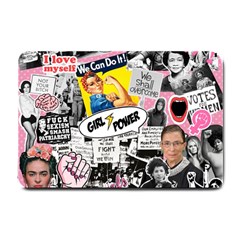 Feminism Collage  Small Doormat  by Valentinaart