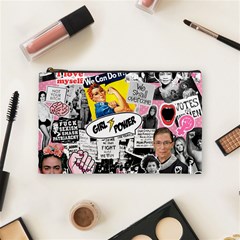 Feminism Collage  Cosmetic Bag (medium) by Valentinaart