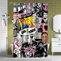 Feminism Collage  Shower Curtain 48  X 72  (small)  by Valentinaart