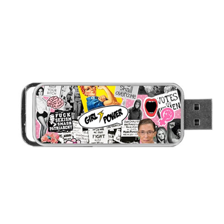 Feminism collage  Portable USB Flash (Two Sides)