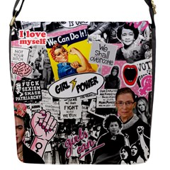 Feminism Collage  Flap Closure Messenger Bag (s) by Valentinaart