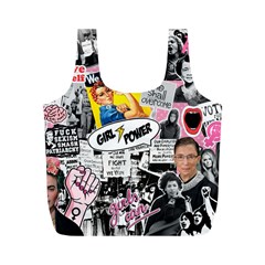 Feminism Collage  Full Print Recycle Bag (m) by Valentinaart