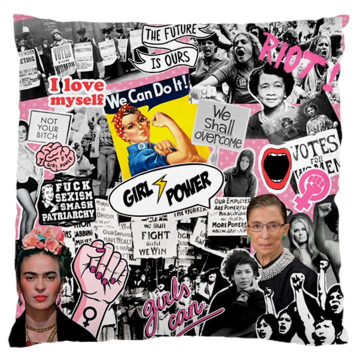 Feminism collage  Standard Flano Cushion Case (One Side)