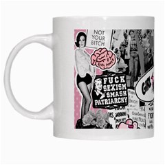 Feminism Collage  White Mugs by Valentinaart