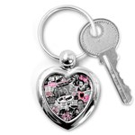 Feminism collage  Key Chains (Heart)  Front