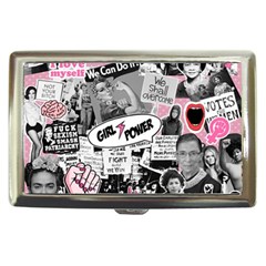 Feminism Collage  Cigarette Money Case by Valentinaart