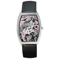 Feminism Collage  Barrel Style Metal Watch by Valentinaart