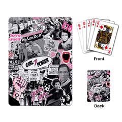 Feminism Collage  Playing Cards Single Design