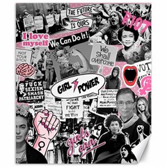 Feminism Collage  Canvas 8  X 10  by Valentinaart