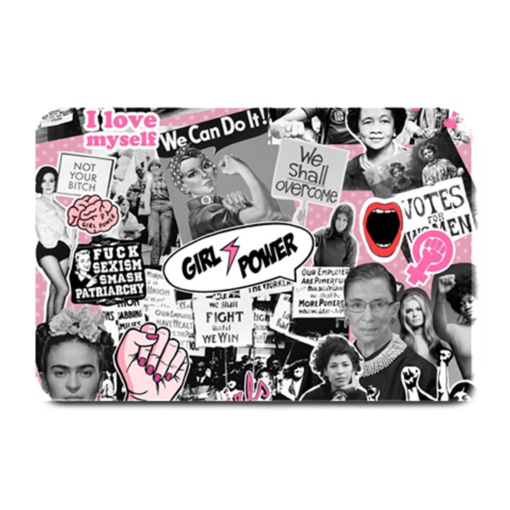 Feminism collage  Plate Mats