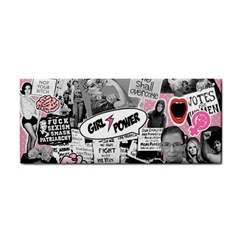 Feminism Collage  Hand Towel by Valentinaart