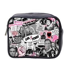 Feminism Collage  Mini Toiletries Bag (two Sides) by Valentinaart