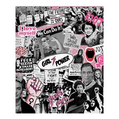 Feminism Collage  Shower Curtain 60  X 72  (medium)  by Valentinaart