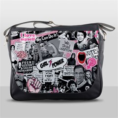 Feminism Collage  Messenger Bag by Valentinaart