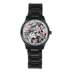 Feminism Collage  Stainless Steel Round Watch by Valentinaart