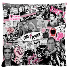 Feminism Collage  Standard Flano Cushion Case (one Side) by Valentinaart