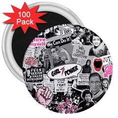 Feminism collage  3  Magnets (100 pack)