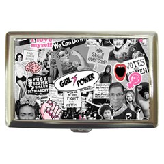 Feminism Collage  Cigarette Money Case by Valentinaart