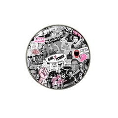 Feminism collage  Hat Clip Ball Marker (10 pack)