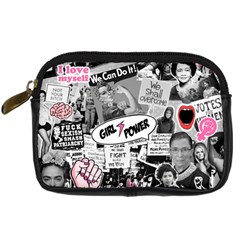 Feminism collage  Digital Camera Leather Case