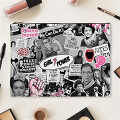 Feminism Collage  Cosmetic Bag (xl) by Valentinaart