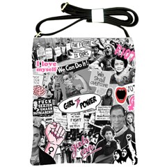 Feminism Collage  Shoulder Sling Bag by Valentinaart