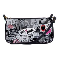 Feminism Collage  Shoulder Clutch Bag by Valentinaart