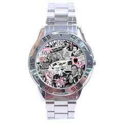 Feminism Collage  Stainless Steel Analogue Watch by Valentinaart