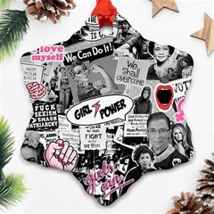 Feminism collage  Ornament (Snowflake)