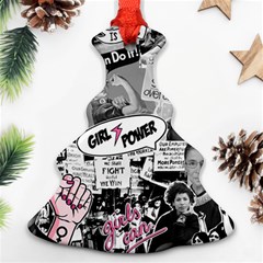 Feminism collage  Christmas Tree Ornament (Two Sides)