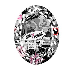 Feminism Collage  Ornament (oval Filigree) by Valentinaart