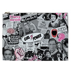 Feminism Collage  Cosmetic Bag (xxl) by Valentinaart