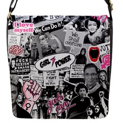 Feminism collage  Flap Closure Messenger Bag (S)