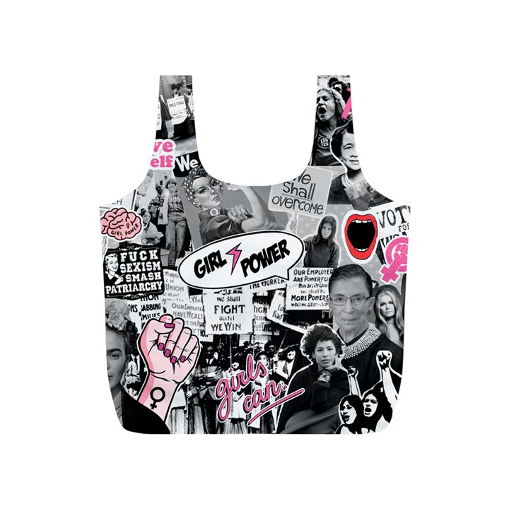 Feminism collage  Full Print Recycle Bag (S)