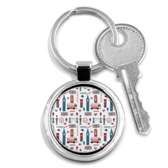 London Love Key Chains (round) 