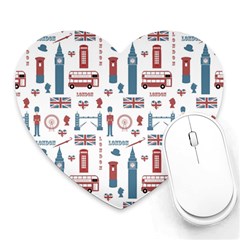 London Love Heart Mousepads by lucia