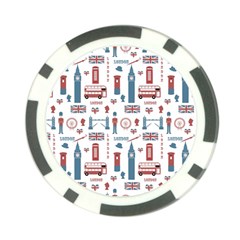 London Love Poker Chip Card Guard by lucia