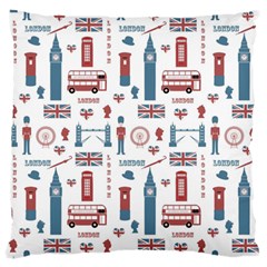 London Love Large Cushion Case (one Side) by lucia