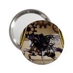 Awesome Steampunk Unicorn With Wings 2.25  Handbag Mirrors Front