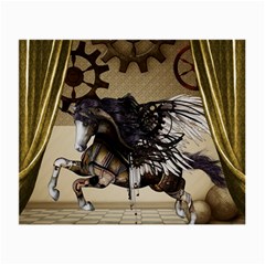 Awesome Steampunk Unicorn With Wings Small Glasses Cloth (2-Side)