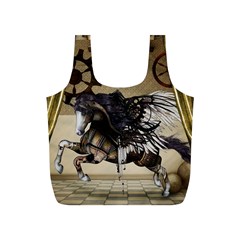 Awesome Steampunk Unicorn With Wings Full Print Recycle Bag (S)