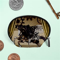 Awesome Steampunk Unicorn With Wings Accessory Pouch (Small)