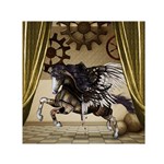 Awesome Steampunk Unicorn With Wings Small Satin Scarf (Square) Front