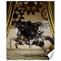 Awesome Steampunk Unicorn With Wings Canvas 16  X 20  by FantasyWorld7